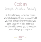 Snowflake Obsidian Stone Set by Tiny Rituals