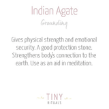 Indian Agate Worry Stone by Tiny Rituals
