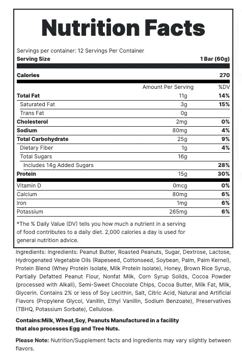 Redcon1 Protein Bar