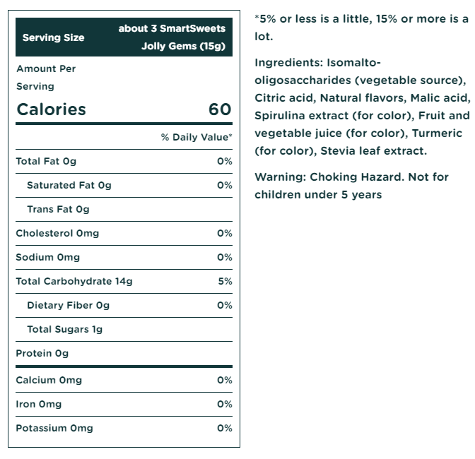 Smart Sweets Jolly Gem Healthy Candies