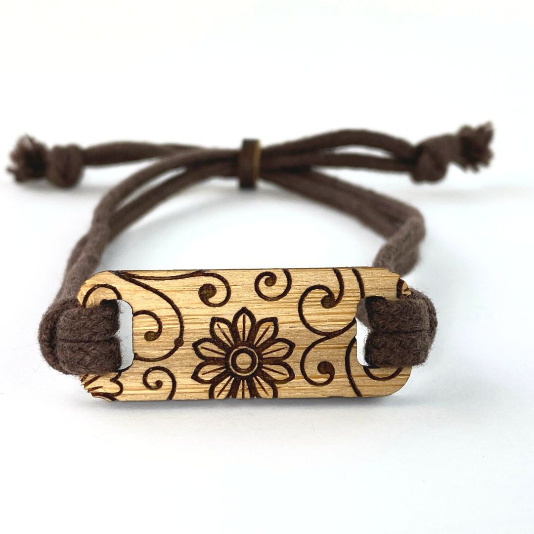 Bamboo Adjustable Bracelets by Made for Freedom