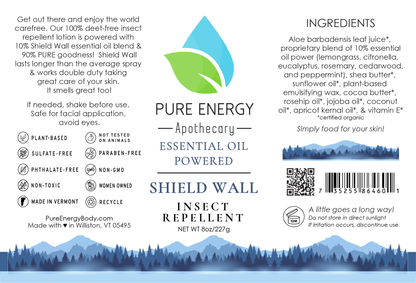 Shield Wall Insect Repellent Lotion by Pure Energy Apothecary