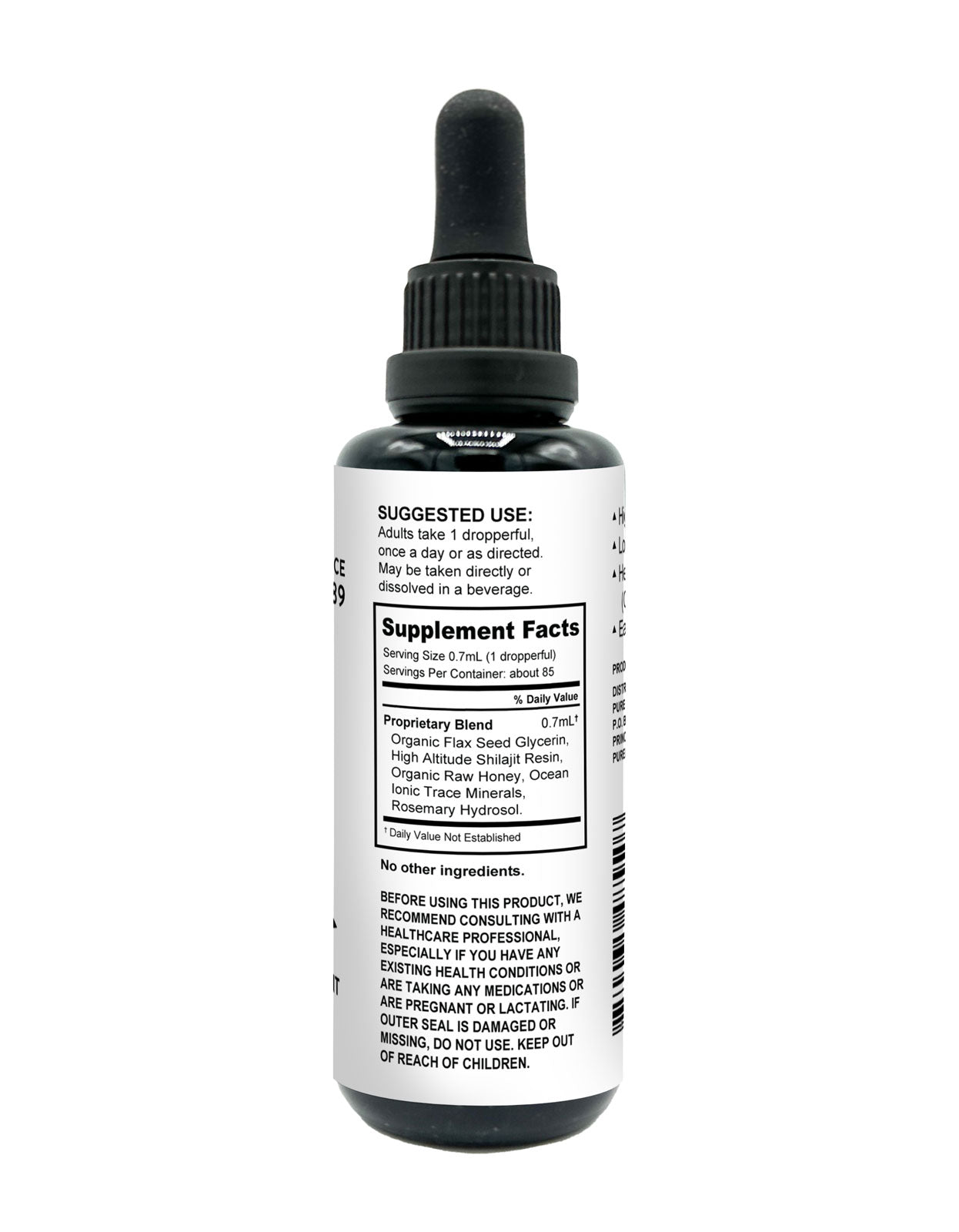 Shilajit Liquid Drops - 2 fl oz