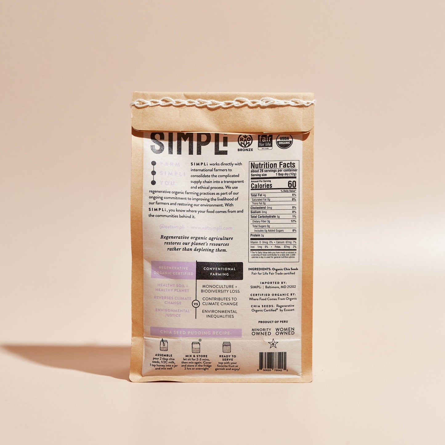 SIMPLi Regenerative Organic Certified® Chia Seeds