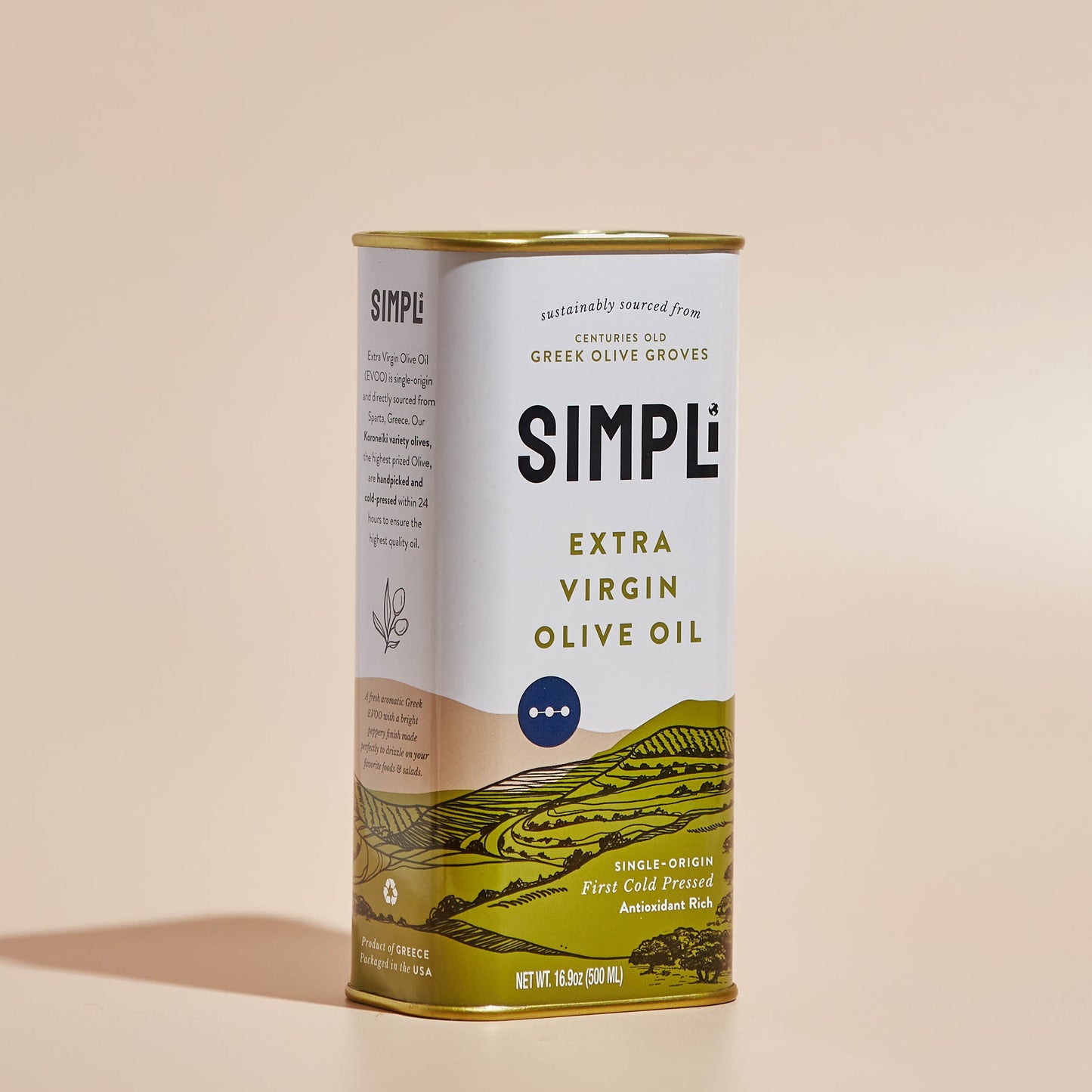 SIMPLi Oil Set: 100% Greek Extra Virgin Olive Oil + Olive Oil Blend