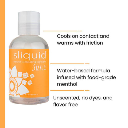 Sliquid Naturals 'Sizzle' Warming Lubricant