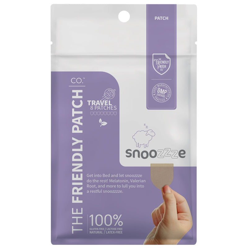 Snooze Melatonin Sleep Patches  - Travel 8 Pack