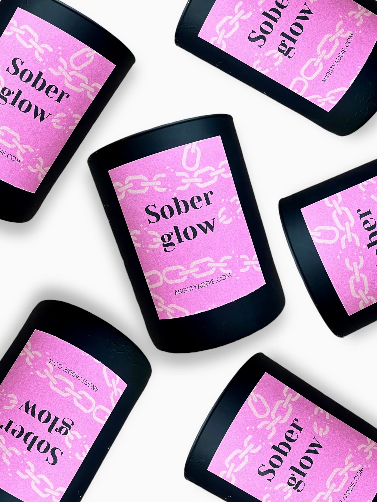 Sober Glow candle by Angsty Addie