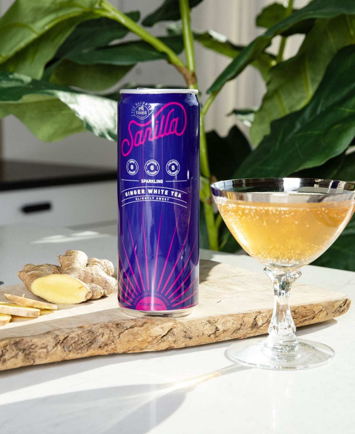 Sparkling Organic White Ginger Tea by Drink Sarilla