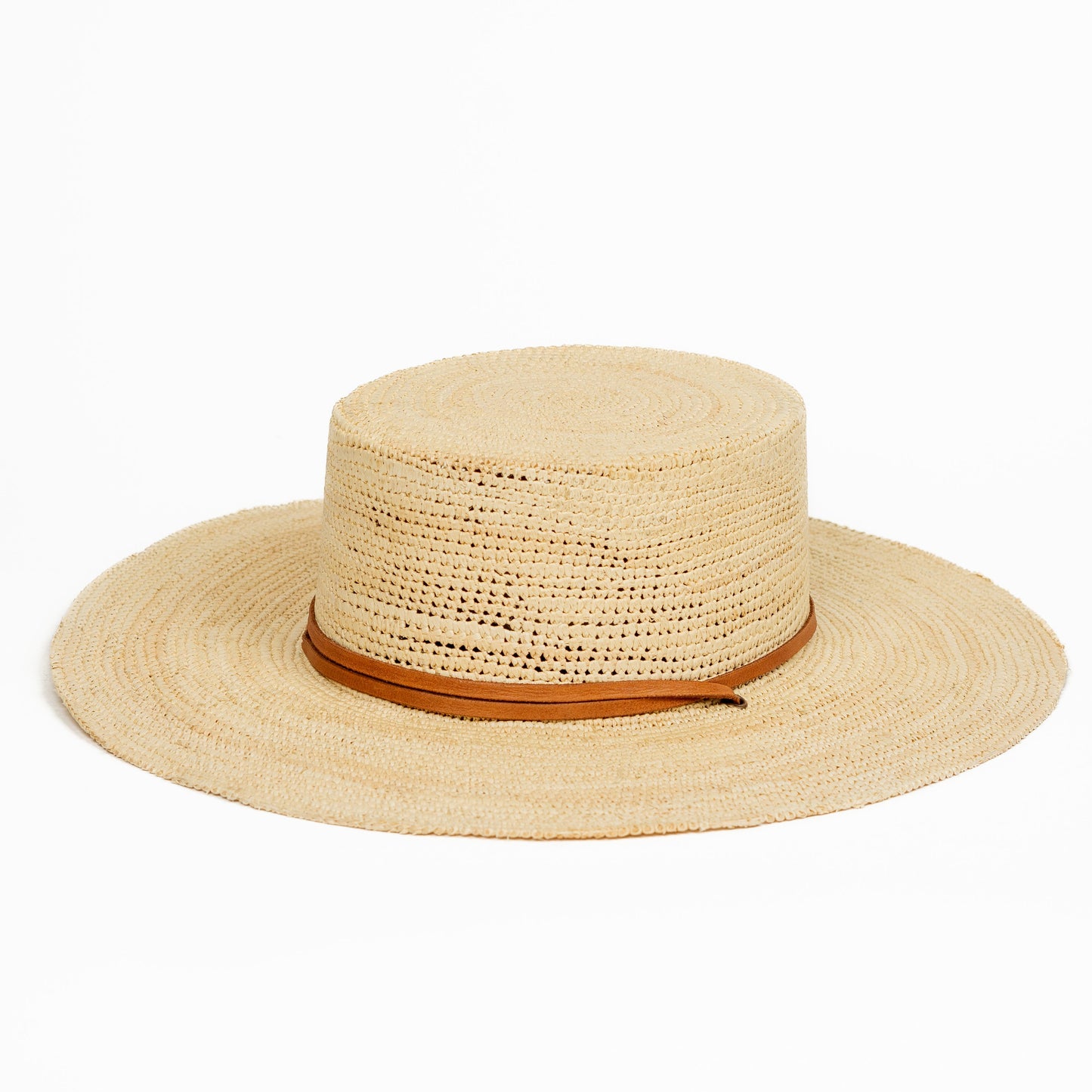 Straw Boater Hat by Made by Minga