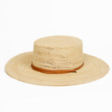 Straw Boater Hat by Made by Minga
