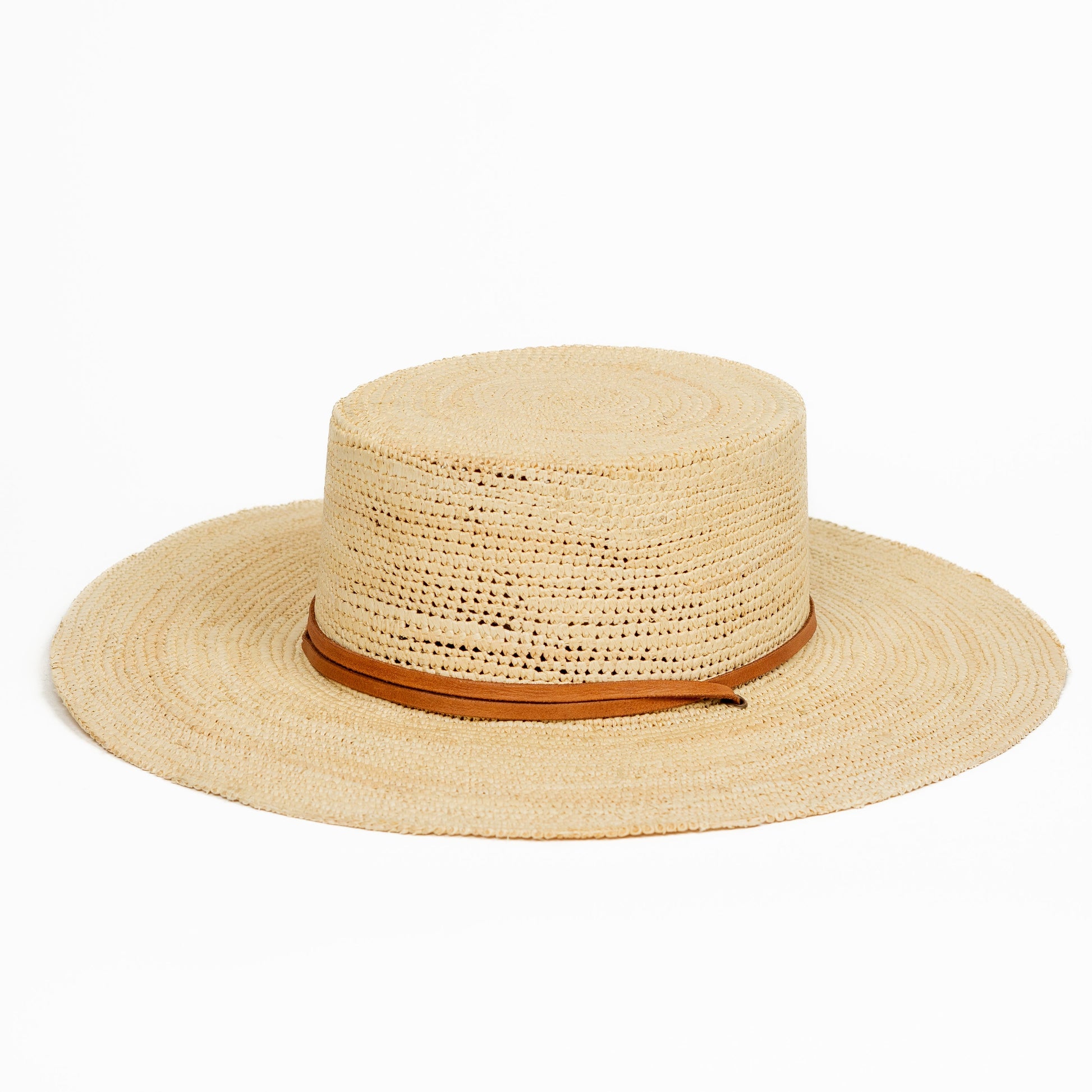 Straw Boater Hat by Made by Minga