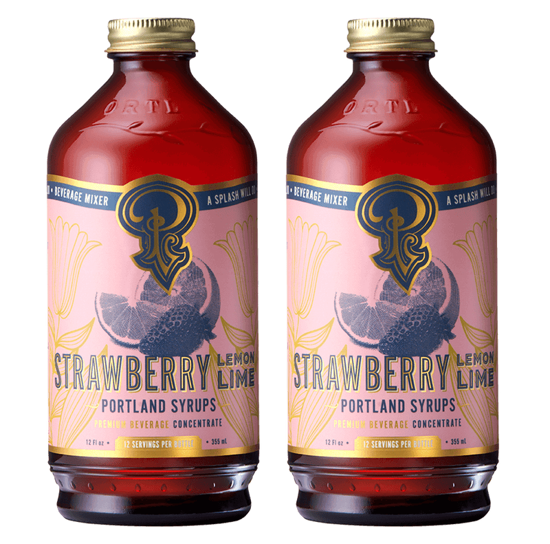 Strawberry Lemon-Lime Syrup two-pack by Portland Syrups