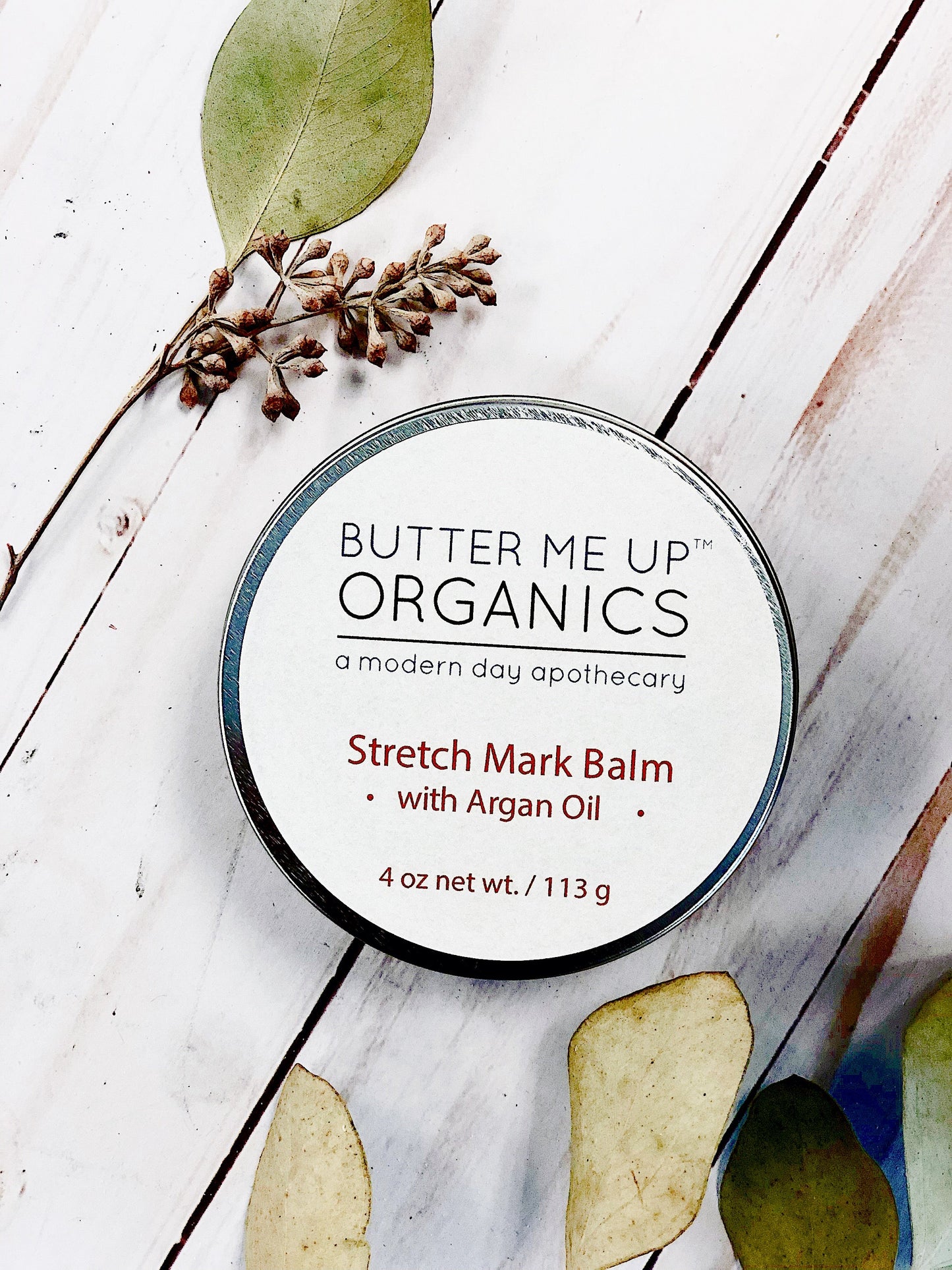 Organic Stretch Mark Body Butter Argan Oil/ Stretch Marks / Stretch Mark Salve / Stretch Mark Reducer / Organic Skincare / Butter Me Up