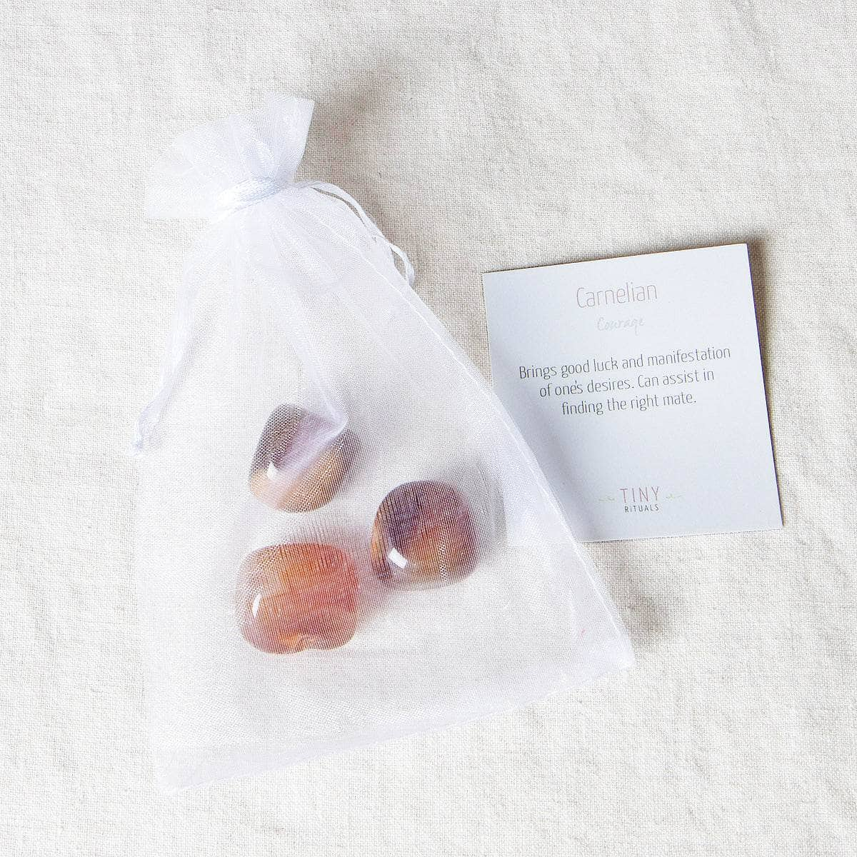 Carnelian Stone Set by Tiny Rituals