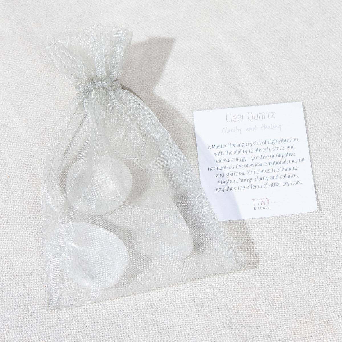 Clear Quartz Stone Set by Tiny Rituals