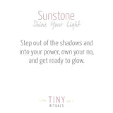 Sunstone Worry Stone by Tiny Rituals