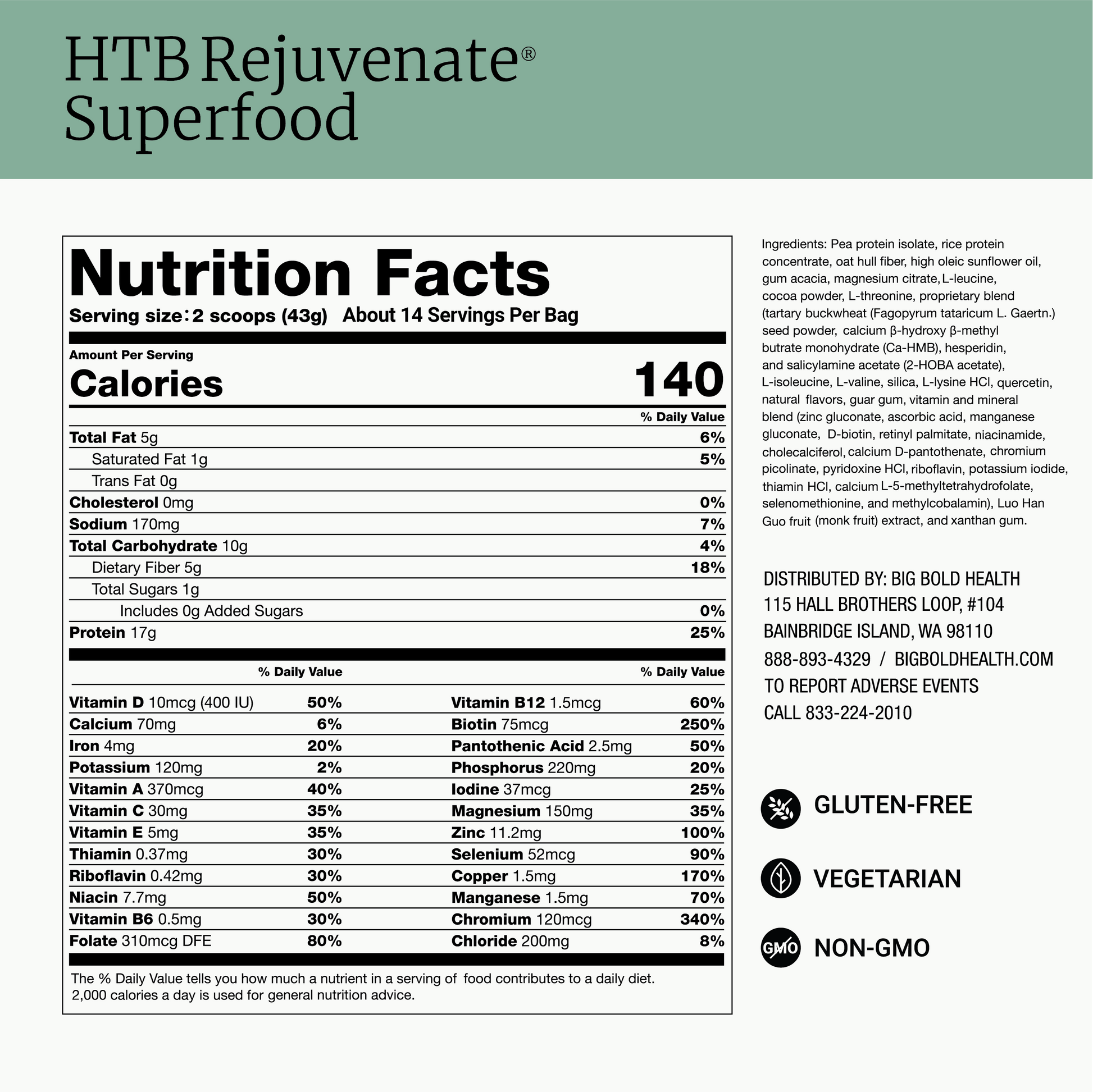 HTB Rejuvenate® Superfood