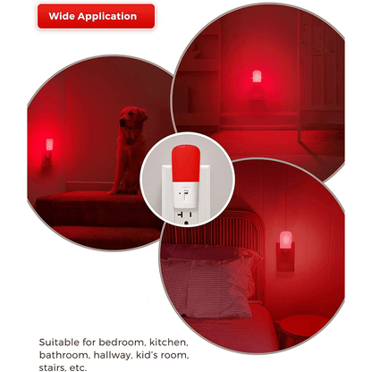 Anti-Blue LED Night Light Dimmable - Red