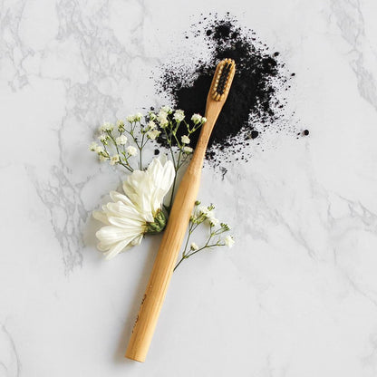 Bamboo Toothbrush with Charcoal Infused Bristles