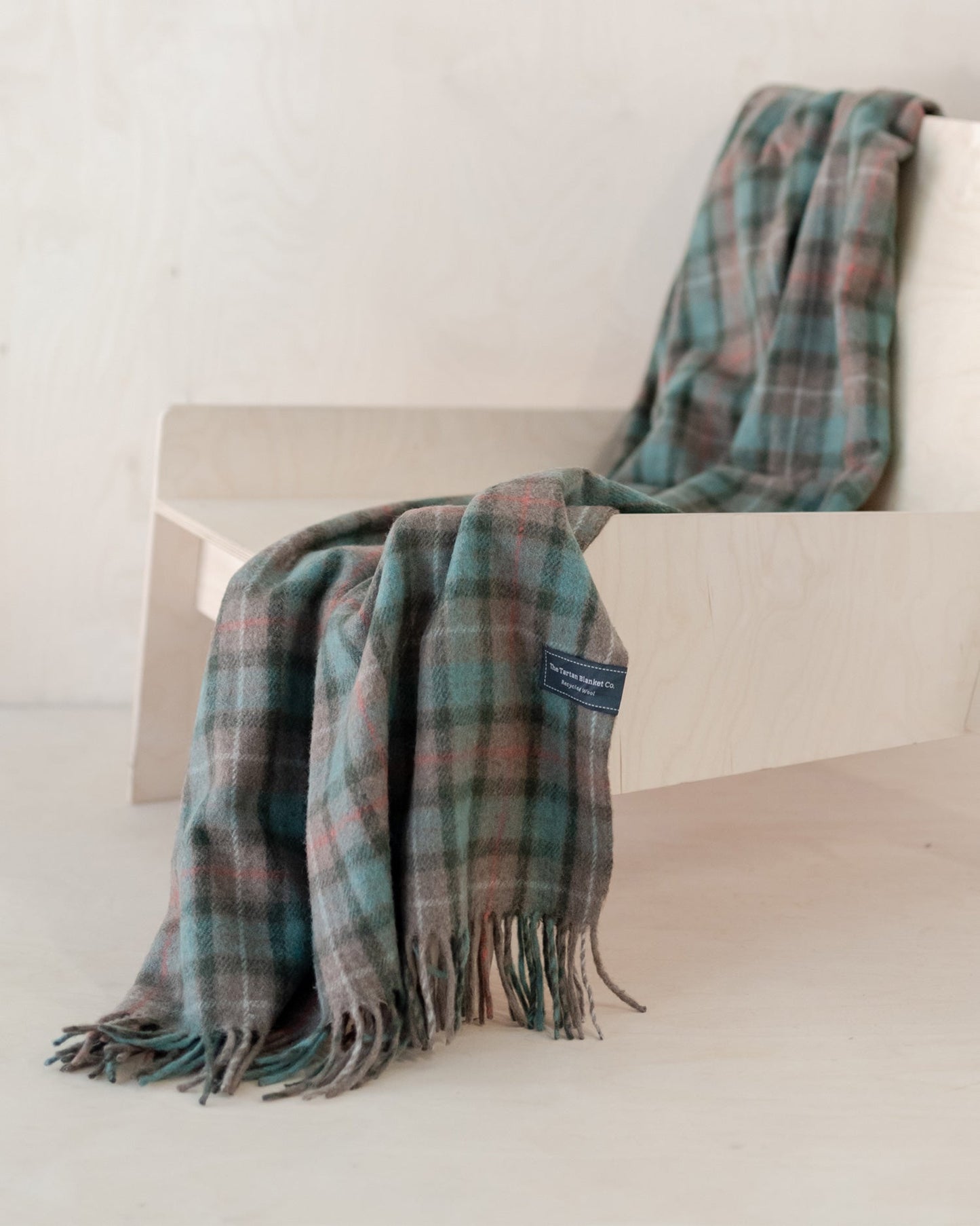 Fraser Hunting Weathered Tartan Recycled Wool Blanket by United By Blue