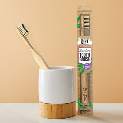 Bamboo Toothbrush with Charcoal Infused Bristles