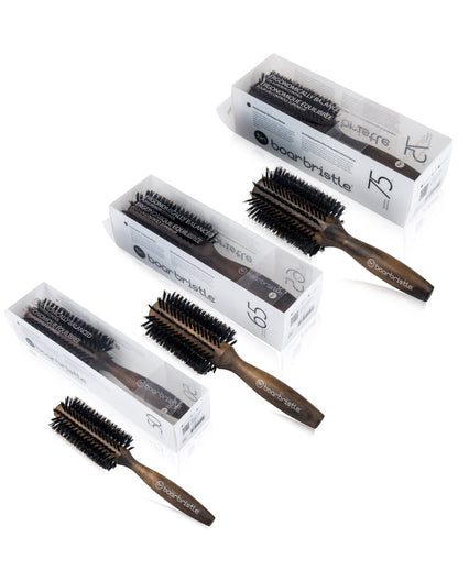 Professional Round Brush with Premium Boar Bristles