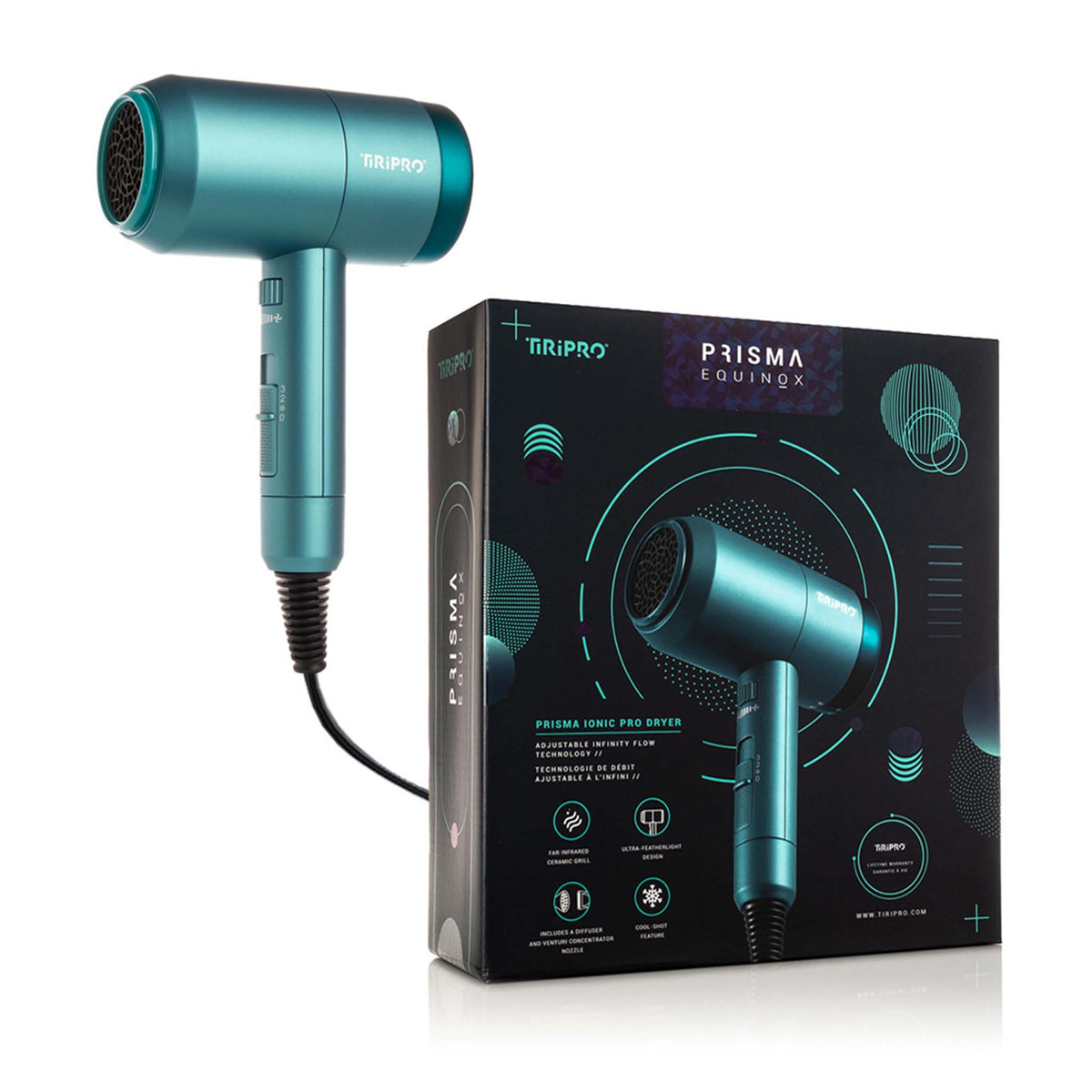 Prisma Pro Dryer with Adjustable Airflow Technology (Accessories Included)