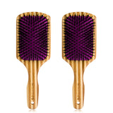 (Value 2-Pack) Detangling XL Bamboo Paddle Brush with Boar Bristles