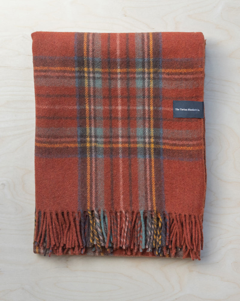 Stewart Royal Antique Tartan Recycled Wool Blanket by United By Blue