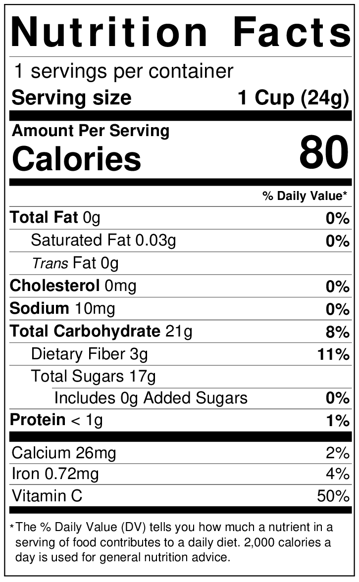 Freeze Dried Apple Cinnamon Snack by The Rotten Fruit Box