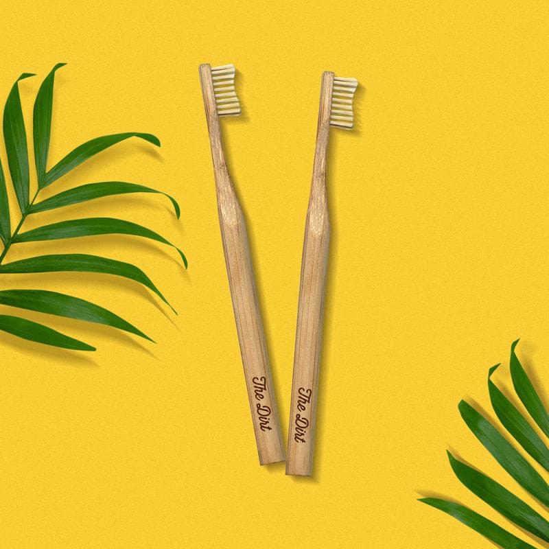 Bamboo Toothbrush with Charcoal Infused Bristles