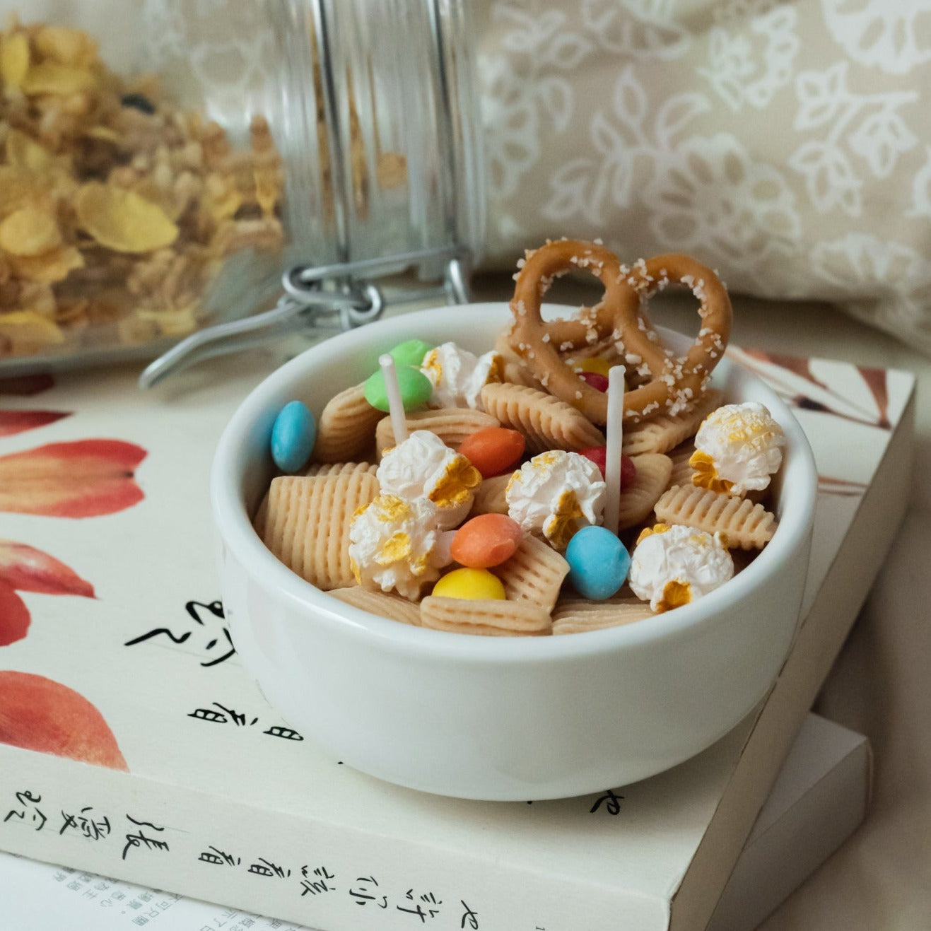 Trail Mix Cereal Bowl Candle