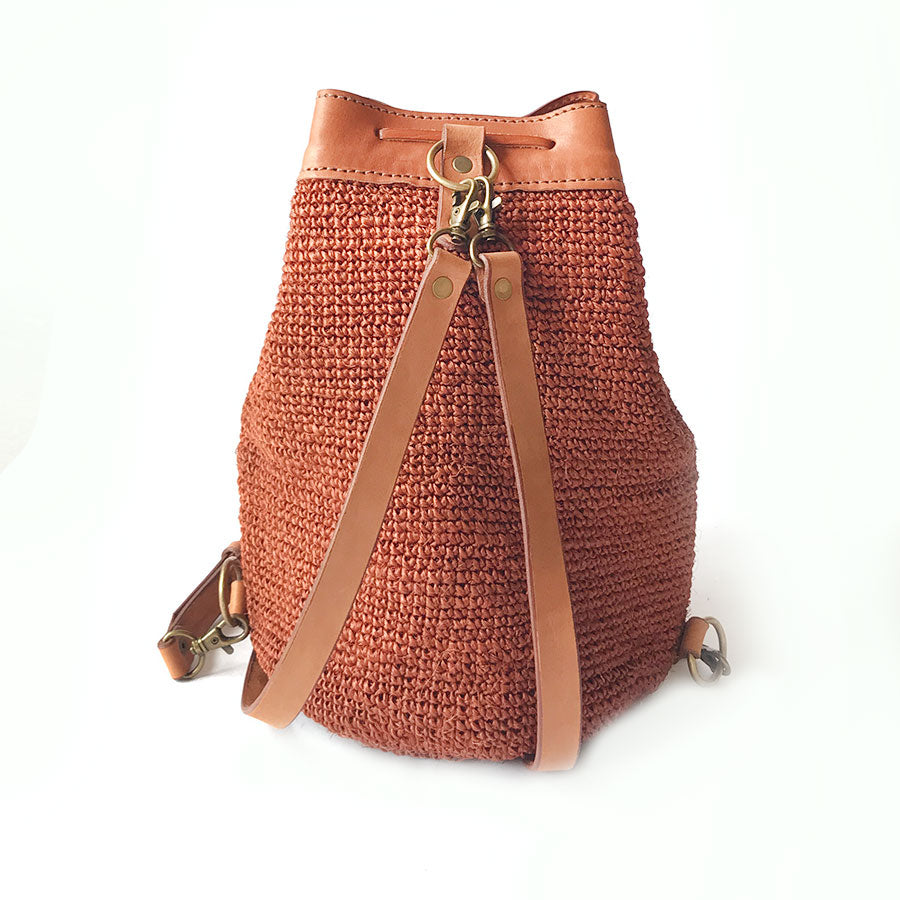 Transito Woven Mini Backpack | Orange by Made by Minga