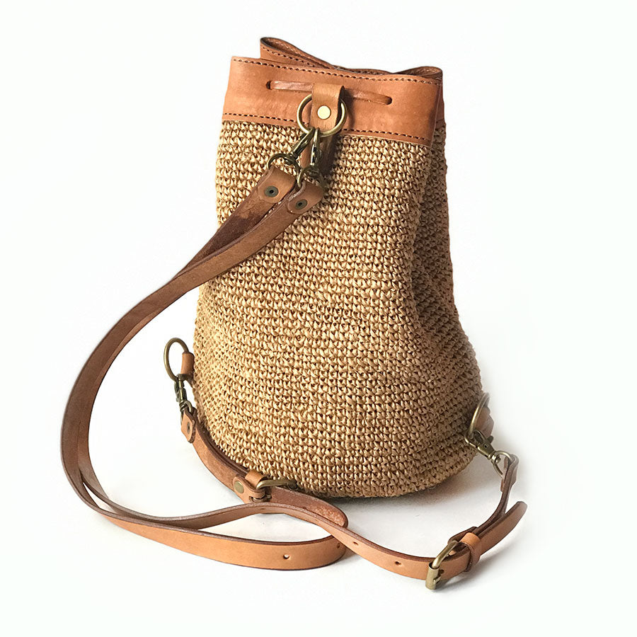 Transito Woven Mini Backpack | Natural by Made by Minga