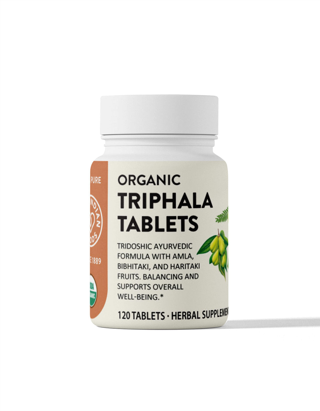 Organic Triphala Tablets (120 ct)