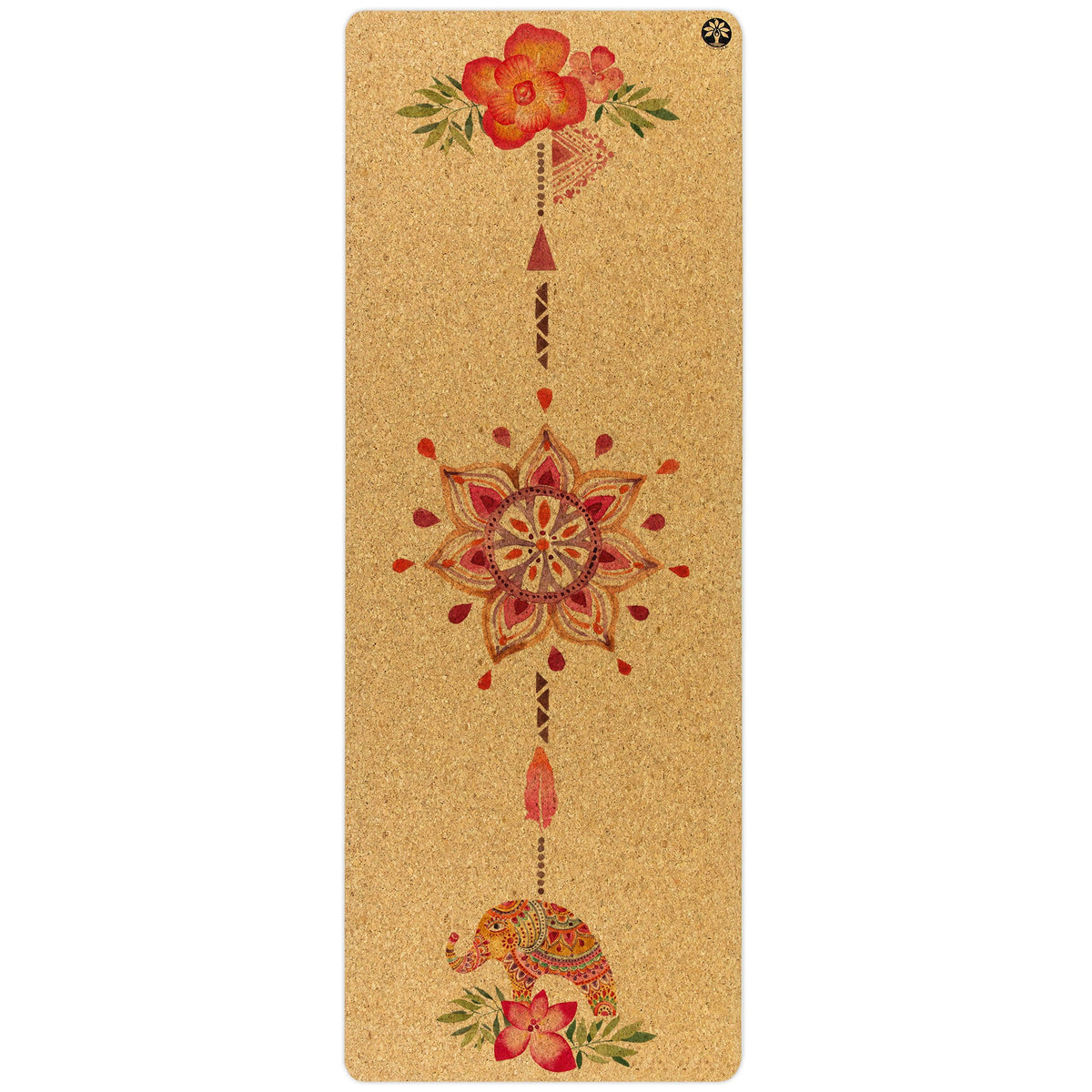 Tropical Vibes Original Cork Yoga Mat