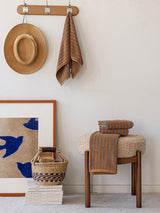 Ultra Soft Absorbent Retro Stripe Bath Towel - 100% Organic Cotton