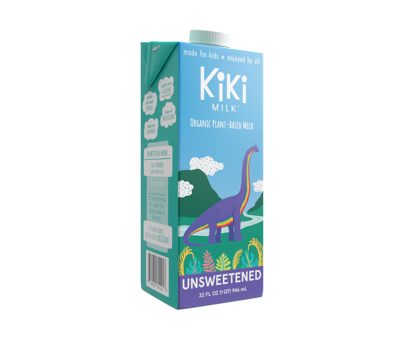 Unsweetened Kiki Milk • 32 fl oz • Pack of 6 by Kiki Milk