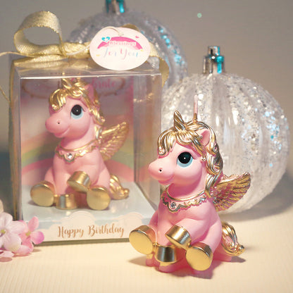 Pink Unicorn Candle