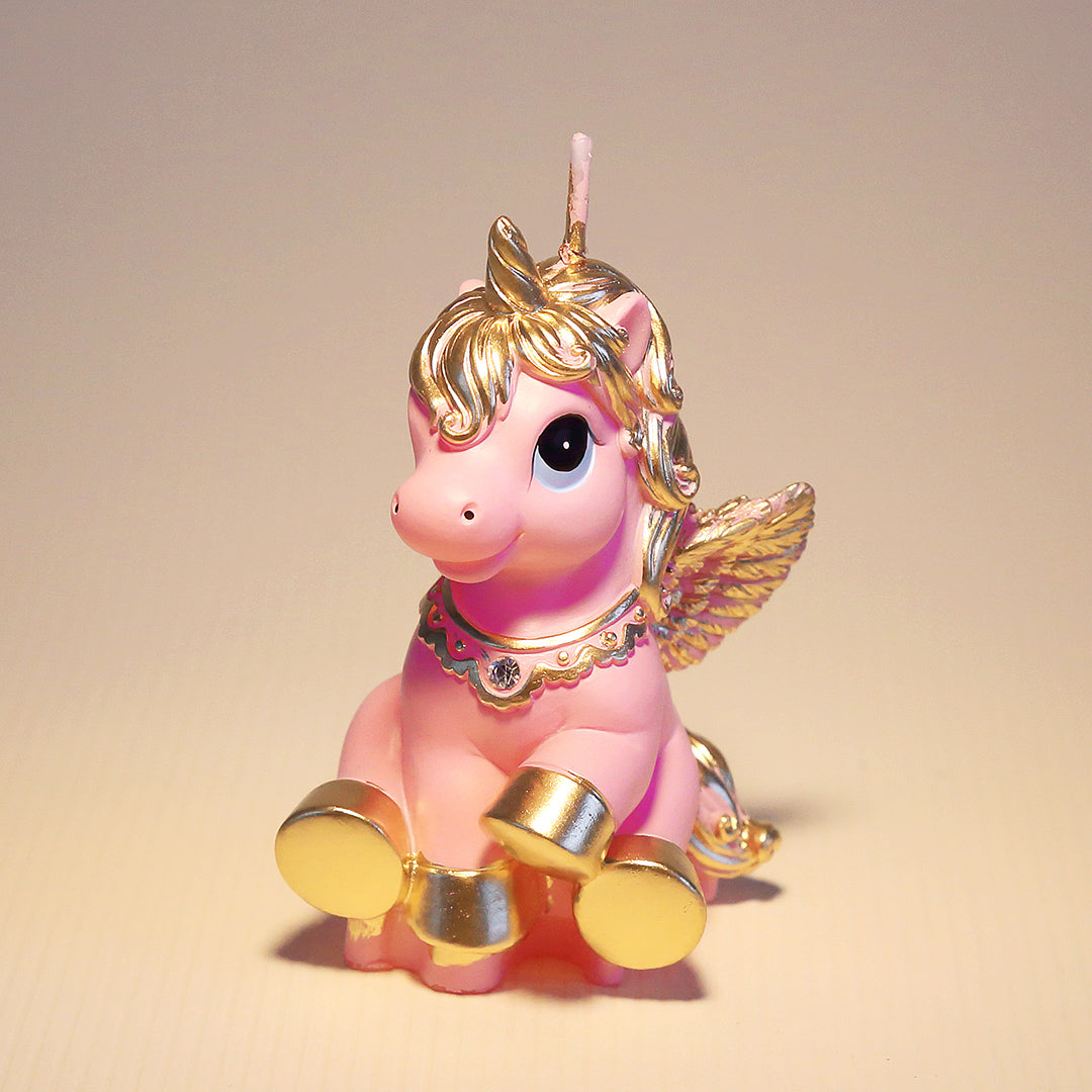 Pink Unicorn Candle