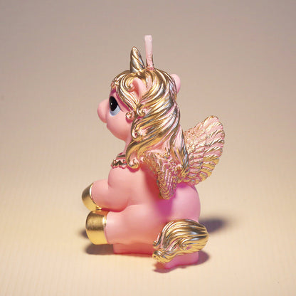 Pink Unicorn Candle