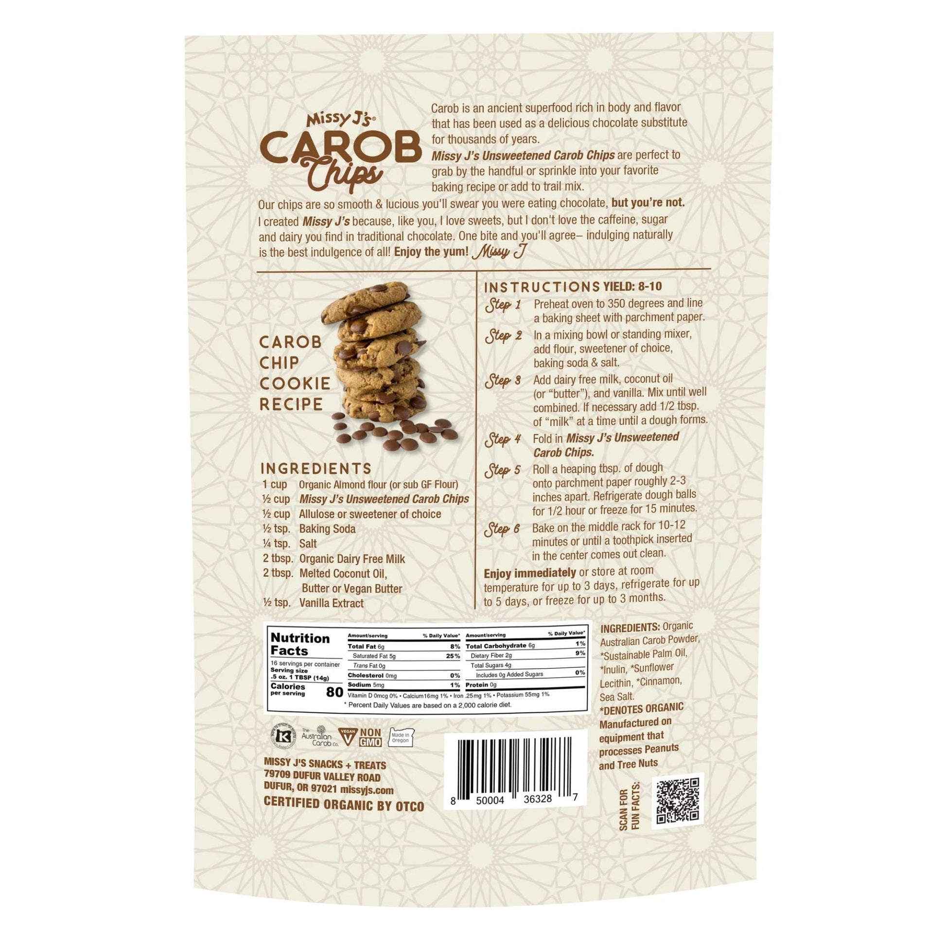 Missy J's Organic Carob Baking Essentials Sampler-3pk