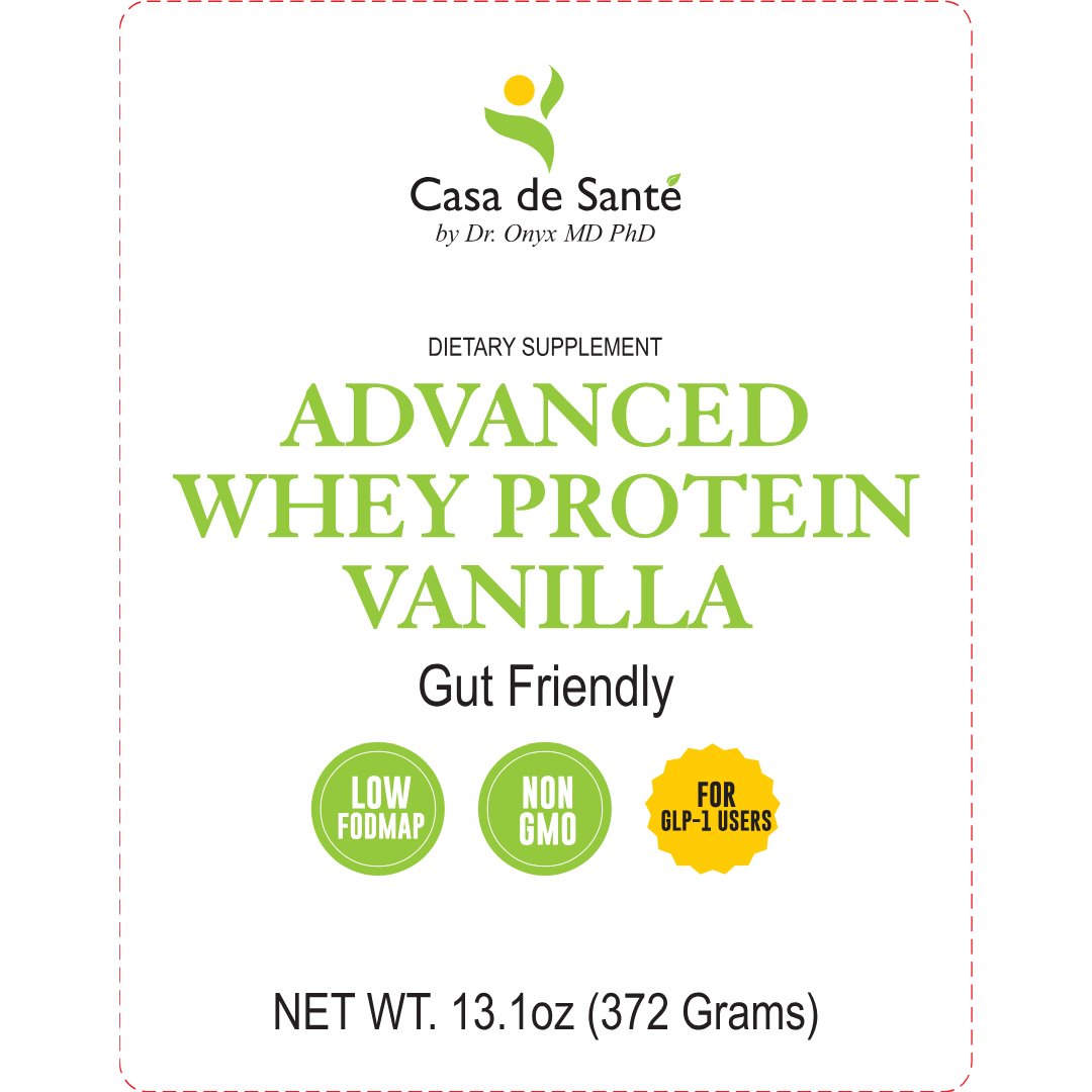 Elemental Whey WPI Protein Powder + Digestive Enzymes (Vanilla) | Low FODMAP & GLP-1 Gut-Gentle Muscle Support