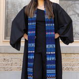 Blue Brocaded Stole by Upavim Crafts