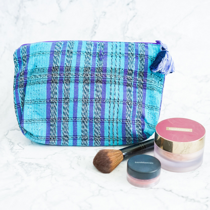 Plastic-Lined Cosmetic Travel Bag by Upavim Crafts