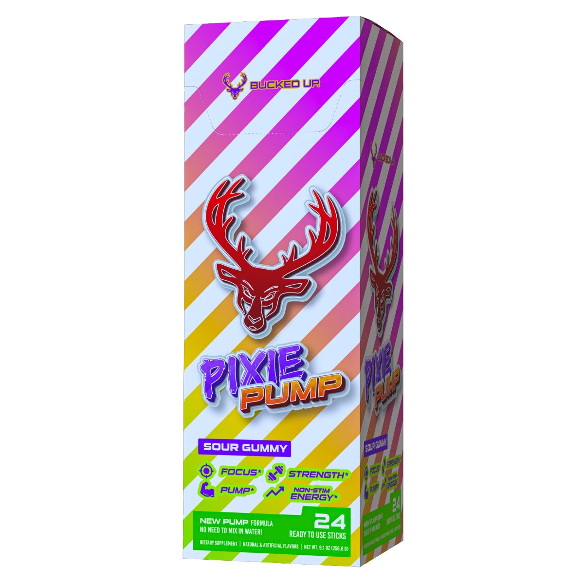 Bucked Up Pixie Pump Energy Sticks