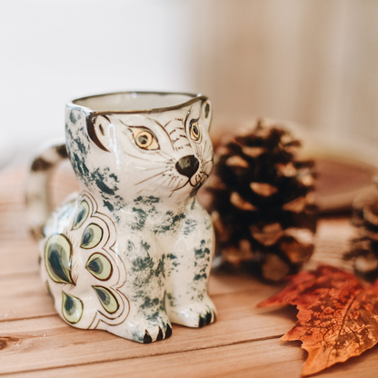 Stoneware Kitty Mug by Upavim Crafts