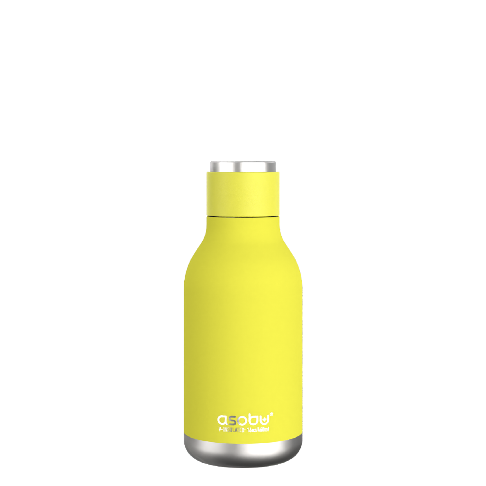 Urban Insulated and Double Walled Stainless Steel Bottle 16 Ounce by Asobu (Lime) by ASOBU®