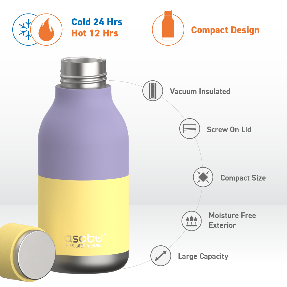 Pastel Yellow Urban Bottle by ASOBU®